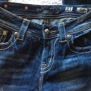 Miss Me, mid rise jeans, size 27 long